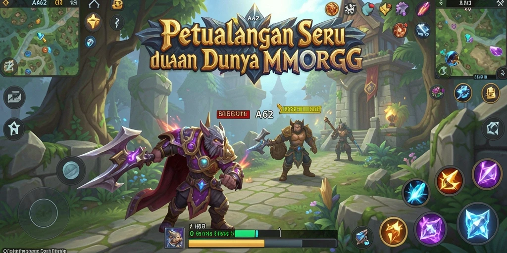 Tangkapan layar gameplay <strong>AA62</strong> menunjukkan aksi seru dalam pertempuran MMORPG.