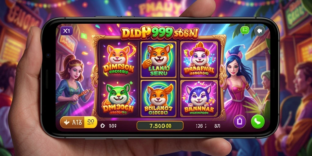 Gameplay DMD999 menampilkan serunya permainan Slot yang mengasyikkan.