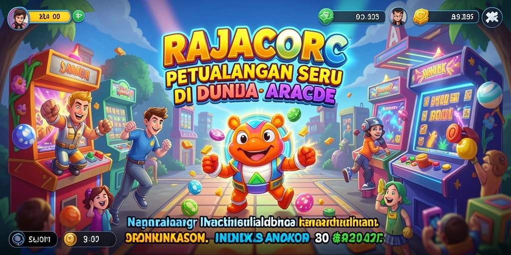 Screenshot gameplay RAJACORC yang menampilkan serunya aksi arcade.