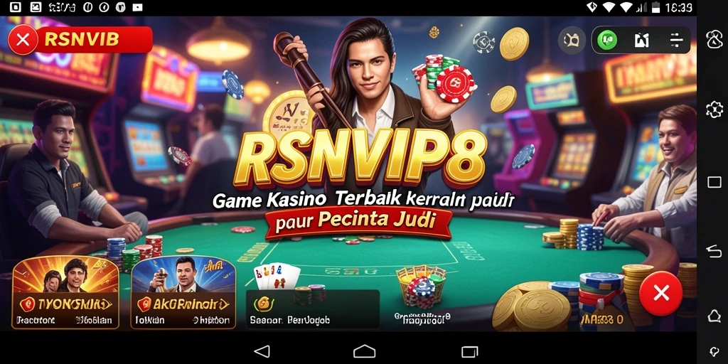 Tampilan gameplay menarik dari RSNVIP8 dengan fitur Kasino yang lengkap.